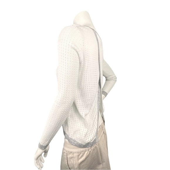 NWOT Rag & Bone Ariana White Perforated Pullover Sweater Size X-Small - Picture 5 of 10